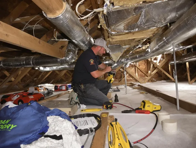 Professional air duct repair by Duxbury Air Duct Cleaning in Duxbury