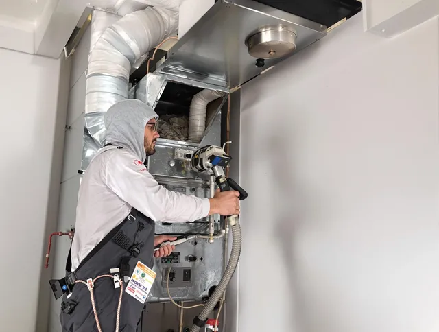 Expert furnace duct cleaning by Duxbury Air Duct Cleaning in Duxbury